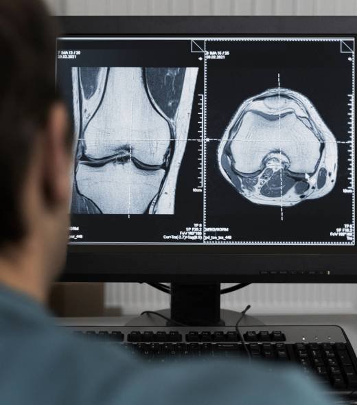 back-view-doctor-looking-ct-scans-computer back-view-doctor-looking-ct-scans-computer